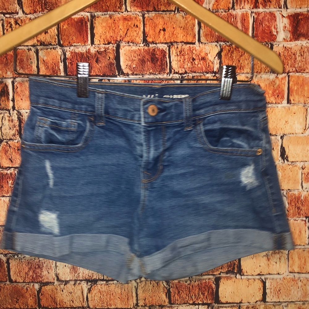 Old Navy boyfriend jean shorts Sz 0